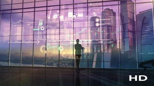 The Trader Is Pleased With Success And Stock Exchange Infographics HD