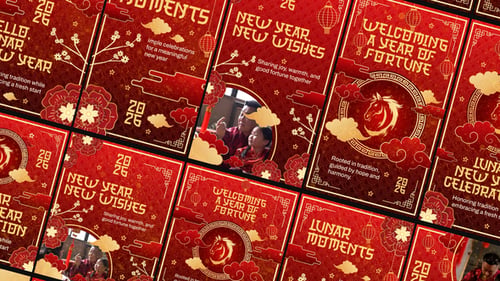 Chinese New Year Social Media after effect