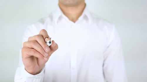 Hand Writes Words 'Choose Your Car' on Glass