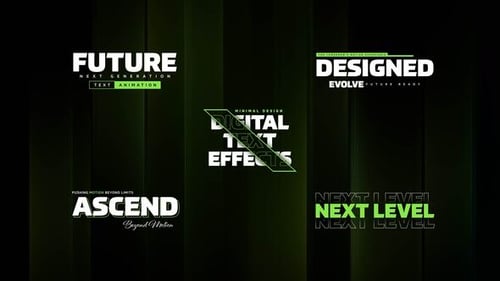 Modern Digital Text Animation Titles with Dynamic Reveals