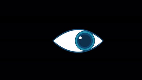 Animated Eye Icon Opening with Alpha Channel