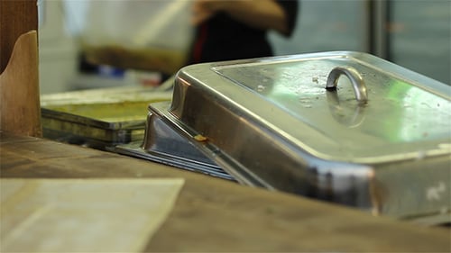 Food Prep and Service in a Restaurant Kitchen
