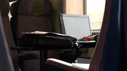 Laptop Work on Train