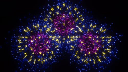 Vibrant Particle Explosion for Celebration Events