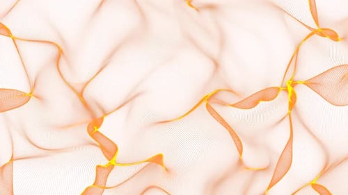 Brown Color Wave Motion Animated On White Background