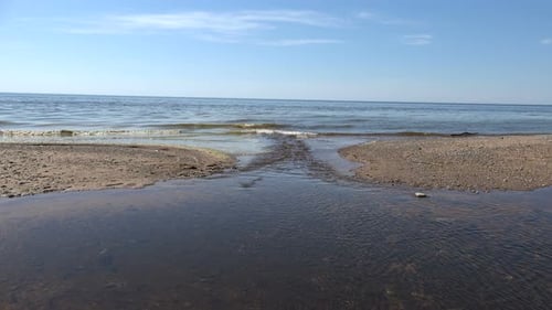 The River Flows Into The Sea
