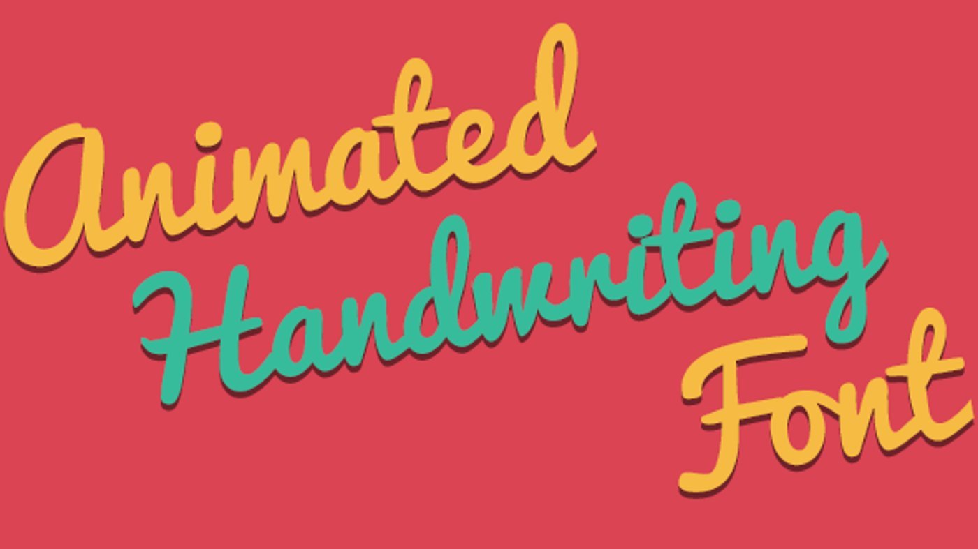 Handwritten Animated Font, Titles ft. animated handwriting ...