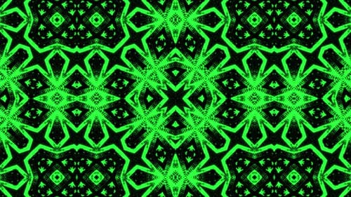 Abstract Abstract Green Kaleidoscope Background Loop V2