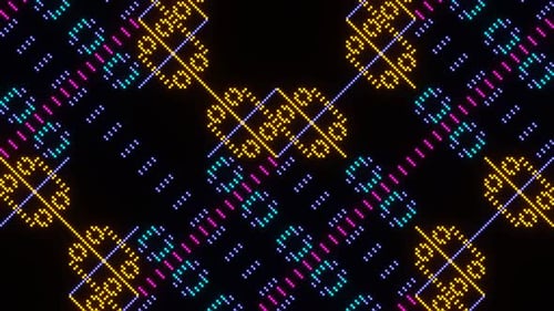 Floating Pixel Background Vj Loop