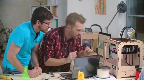 Working At 3d Printing Studio