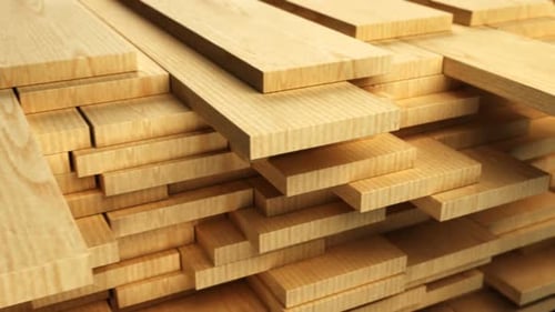 Abstract Light Wood Planks Stacked Textured Pattern