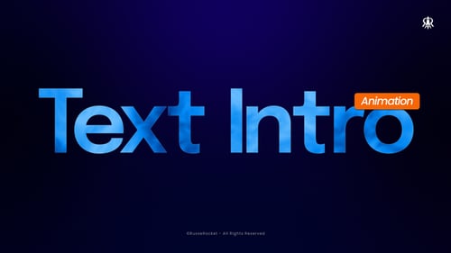 Clean Animated Text Opener with Smooth Motion