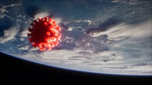 Coronavirus COVID19 on the Earth Orbit