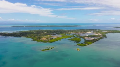 Blue Sea and Tropical Islands