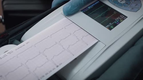 Crop Doctor macht Elektrokardiogramm-Test