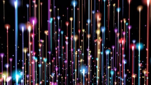 Fond de boucle de mouvement de comètes colorées