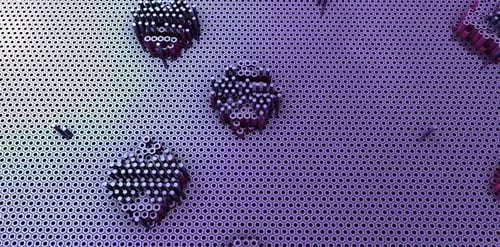 Dynamic Pin Art Cylinders Waving on a Hexagonal Grid