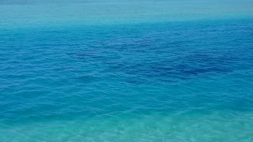 Aerial drone panorama of marine coastline beach trip by sea and sand background