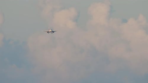 Airplane Approaching for Landing