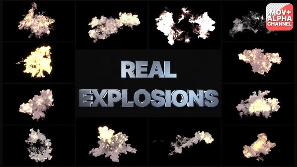 Real Explosions | Motion Graphics, Elements Motion Graphics ft. fire ...
