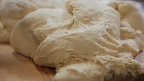 Dough On The Table Closeup