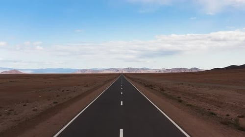 Beautiful Paved Road in the Mountains