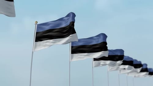 Estnische Flaggenreihe A