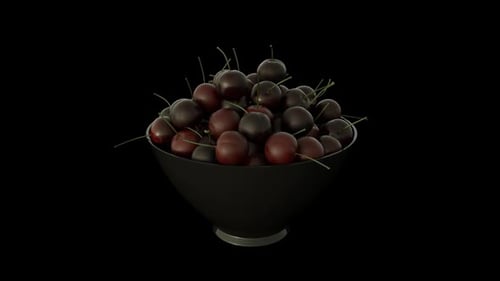 Kirschfrucht rotieren
