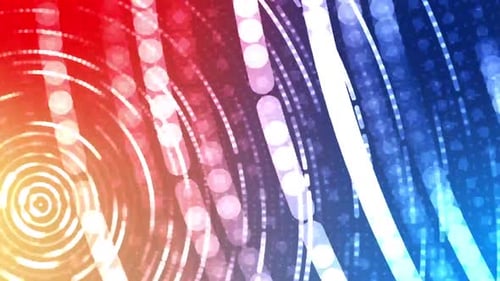 Dynamic Abstract Background with Glowing Lines and Dots