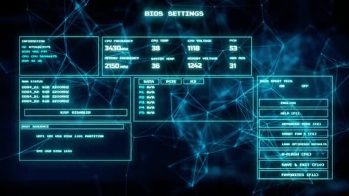 Representation Of Computer Bios - Basic Input Output V1 Hd
