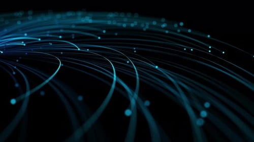 Abstract Concept on Web Network Data and Communication Particle Lines