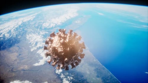 Coronavirus COVID-19 Asteroid Near Earth