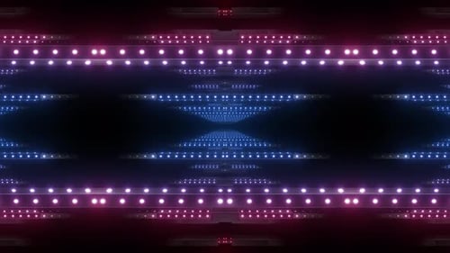 4k Red & Blue Dots Lights Loop 4