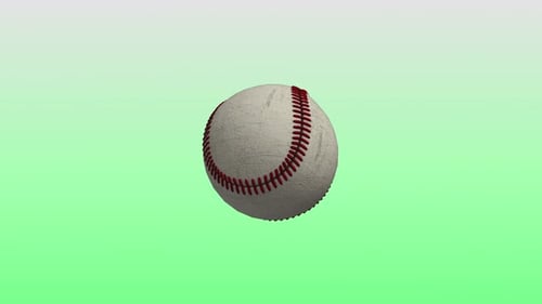 4K Baseball Ball Background Seamless Loop