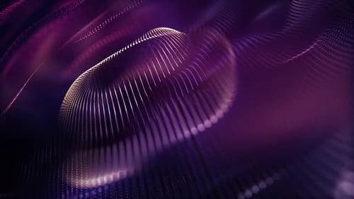 Abstract Digital Wave Particle Motion Background Loop