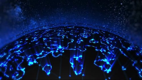 Digitaler Globusplanet