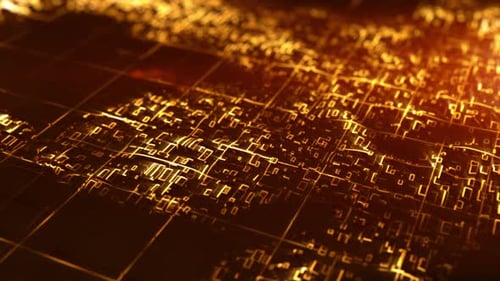 Futuristische digitale Landkarte. Informationstransfer, Cloud Computing und Big-Data-Konzept