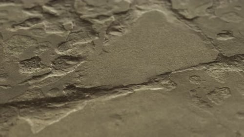 Wall Fragment with Scratches and Cracks