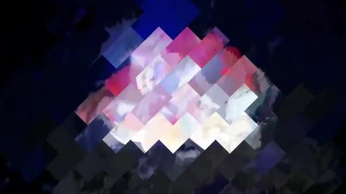 Abstract Geometric Pixelated Dynamic Background Transition