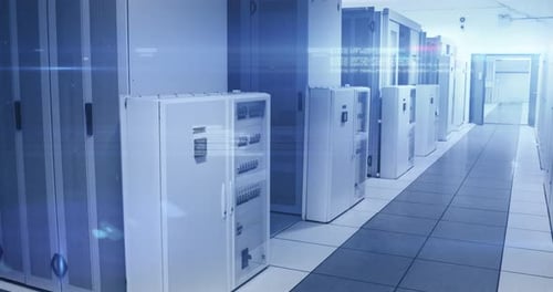 Digital Data Code Streaming in Modern Server Room Environment