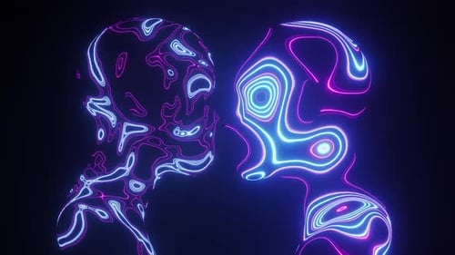 AI Neon Couple