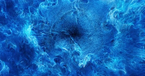 Abstract Blue Particle Flow Pulsating Background Animation