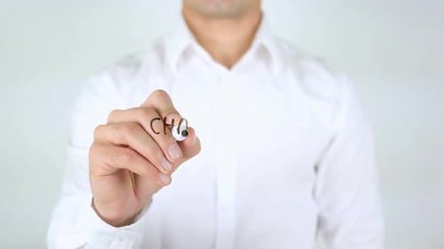 Man Writes Change Your Choice on Glass