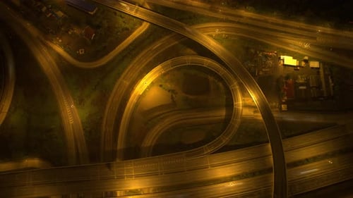 4K : autoroute hyperlapse de métrage pour le concept de transport.