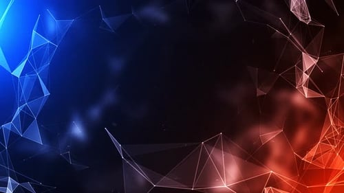 Abstract technology and engineering geometrical background. 4K loop