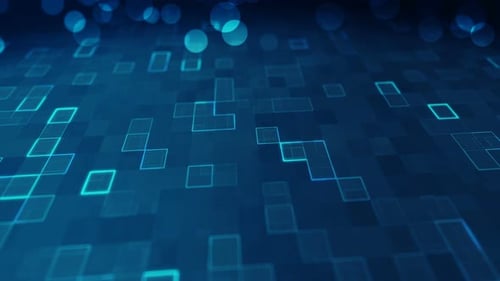 Abstract Digital Grid Technology Loop Background