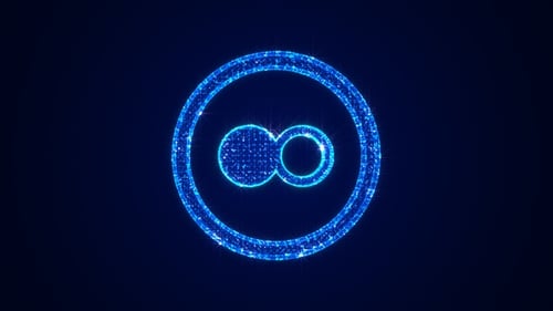 Holograma del icono de Flickr