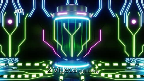 Sci Fi Cylinder Vj Loop Pack