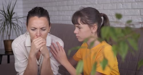 Daughter by stressed mother.