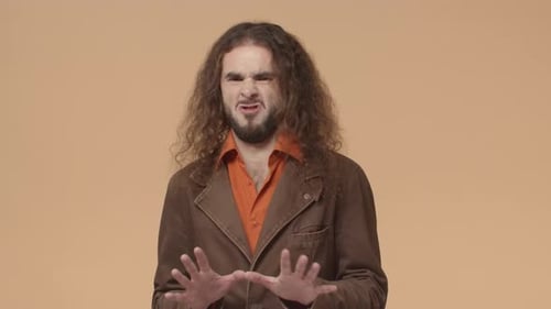 Man Displays Rejection and Disagreement